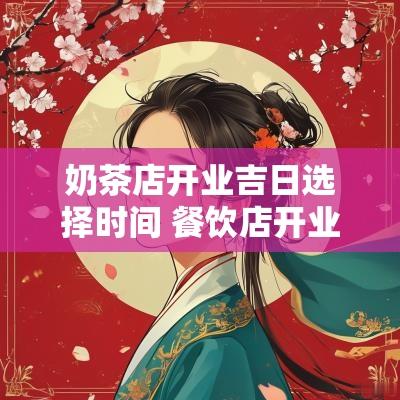 奶茶店开业吉日选择时间 餐饮店开业时间吉日吉时