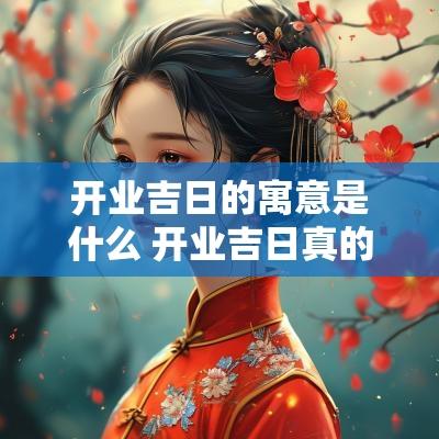 开业吉日的寓意是什么 开业吉日真的管用吗