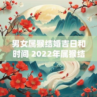 男女属猴结婚吉日和时间 2025年属猴结婚的吉日