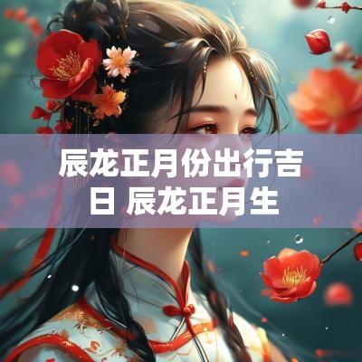 辰龙正月份出行吉日 辰龙正月生
