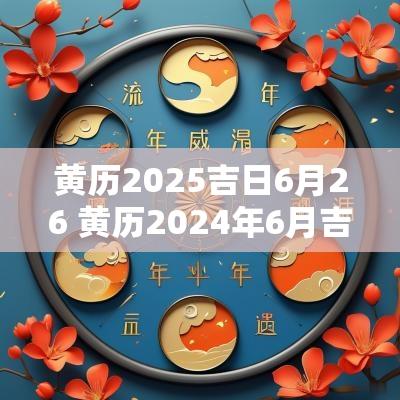 黄历2025吉日6月26 黄历2025年6月吉日查询