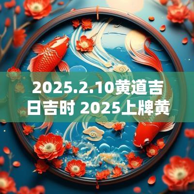 2025.2.10黄道吉日吉时 2025上牌黄道吉日吉时