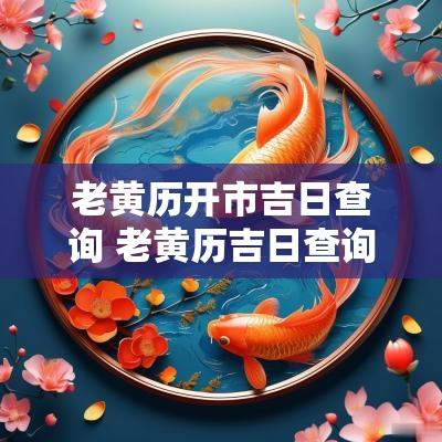 老黄历开市吉日查询 老黄历吉日查询开光