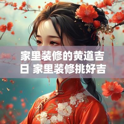 家里装修的黄道吉日 家里装修挑好吉日怎么动工为好