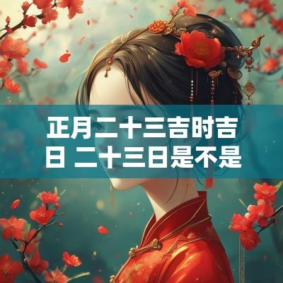 正月二十三吉时吉日 二十三日是不是吉日