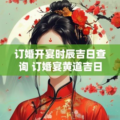订婚开宴时辰吉日查询 订婚宴黄道吉日