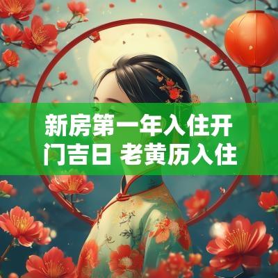新房第一年入住开门吉日 老黄历入住新房吉日
