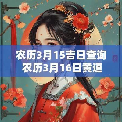 农历3月15吉日查询 农历3月16日黄道吉日查询
