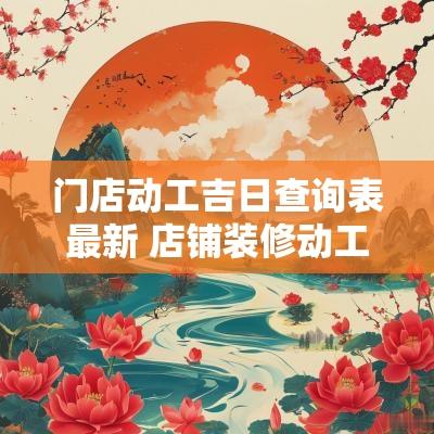 门店动工吉日查询表最新 店铺装修动工吉日查询