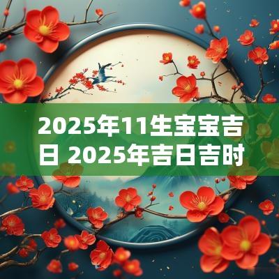 2025年11生宝宝吉日 2025年吉日吉时大全表