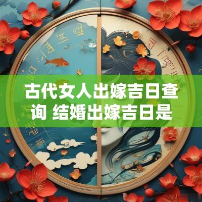 古代女人出嫁吉日查询 结婚出嫁吉日是几号