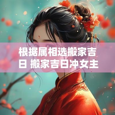 根据属相选搬家吉日 搬家吉日冲女主人属相怎么办
