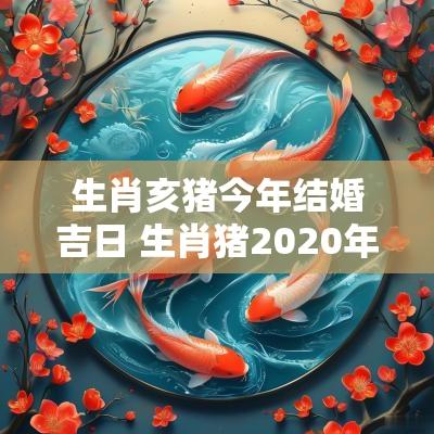 生肖亥猪今年结婚吉日 生肖猪2025年结婚的黄道吉日
