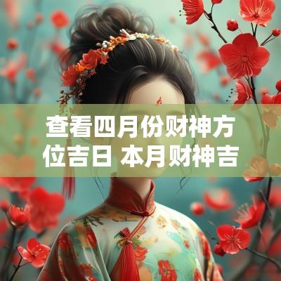 查看四月份财神方位吉日 本月财神吉日查询表图