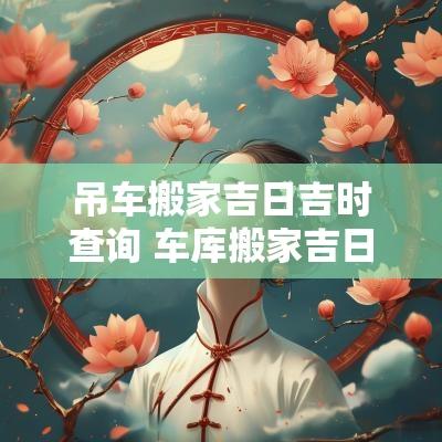 吊车搬家吉日吉时查询 车库搬家吉日吉时查询