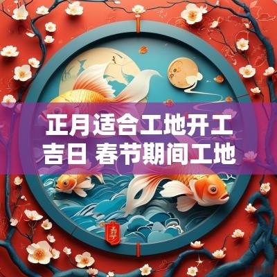 正月适合工地开工吉日 春节期间工地开工吉日