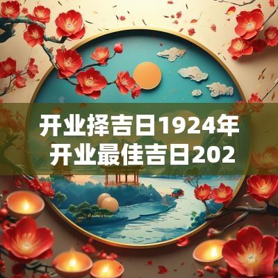 开业择吉日1924年 开业最佳吉日2025年