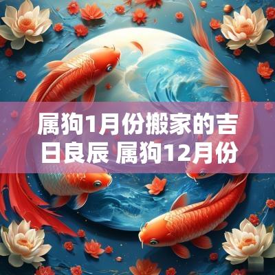 属狗1月份搬家的吉日良辰 属狗12月份搬家最好吉日