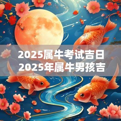 2025属牛考试吉日 2025年属牛男孩吉日