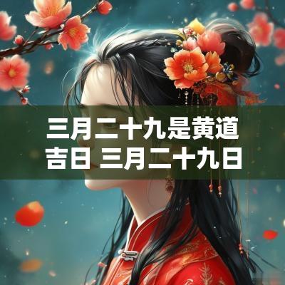 三月二十九是黄道吉日 三月二十九日子好不好