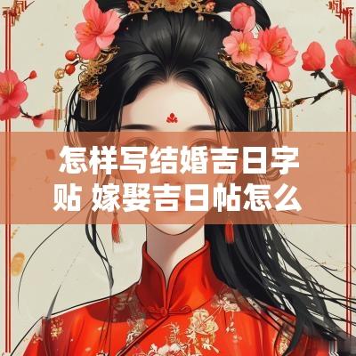 怎样写结婚吉日字贴 嫁娶吉日帖怎么写好看