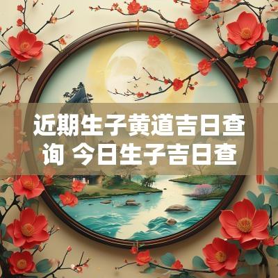 近期生子黄道吉日查询 今日生子吉日查询