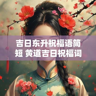 吉日东升祝福语简短 黄道吉日祝福词大全