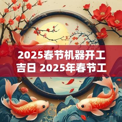 2026春节机器开工吉日 2026年春节工厂开工吉日