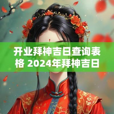 开业拜神吉日查询表格 2025年拜神吉日表