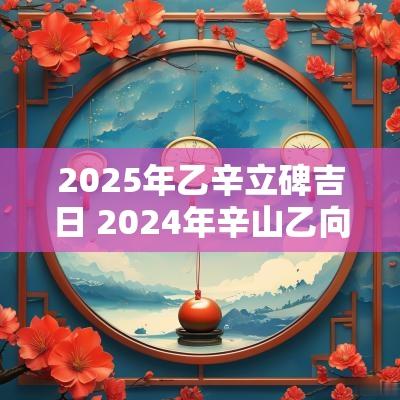 2025年乙辛立碑吉日 2025年辛山乙向立碑最佳吉日