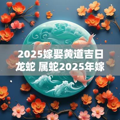 2025嫁娶黄道吉日龙蛇 属蛇2025年嫁娶吉日表
