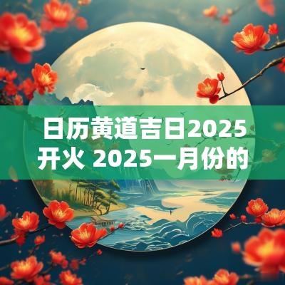 日历黄道吉日2025开火 2025一月份的黄道吉日