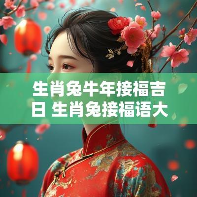 生肖兔蛇年接福吉日 生肖兔接福语大全