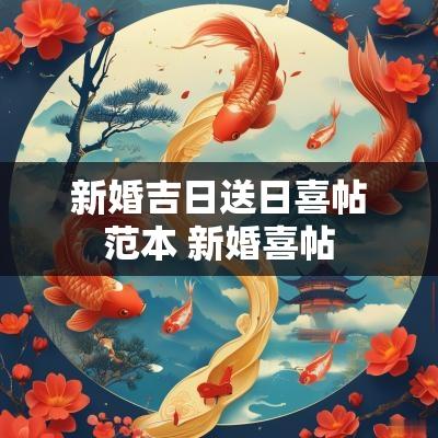 新婚吉日送日喜帖范本 新婚喜帖