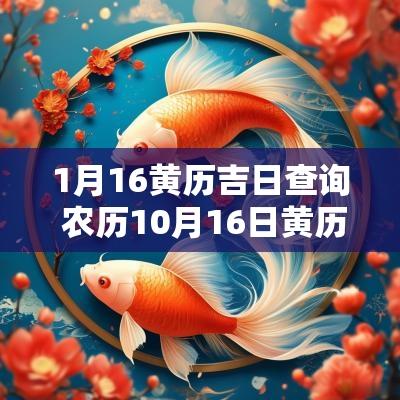 1月16黄历吉日查询 农历10月16日黄历吉日查询