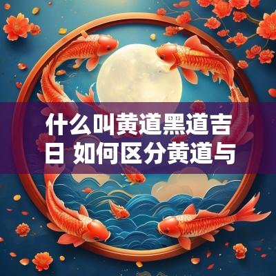 什么叫黄道黑道吉日 如何区分黄道与黑道吉日