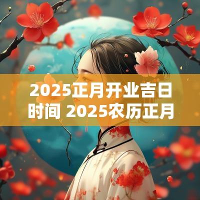 2025正月开业吉日时间 2025农历正月开业哪天吉日