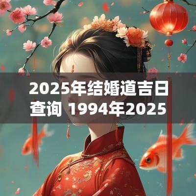 2025年结婚道吉日查询 1994年2025年结婚吉日