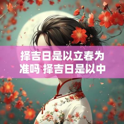 择吉日是以立春为准吗 择吉日是以中气为准吗 择吉日是以立春为准吗 择吉日是以中气为准吗