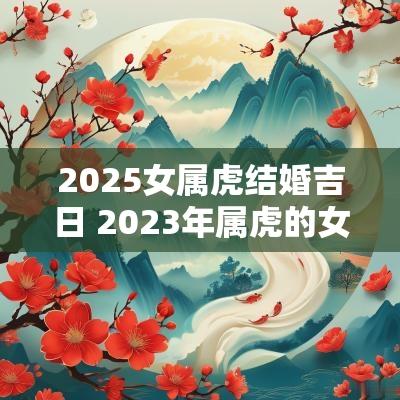 2025女属虎结婚吉日 2025年属虎的女孩结婚黄道吉日