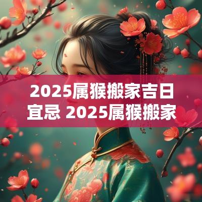 2025属猴搬家吉日宜忌 2025属猴搬家吉日