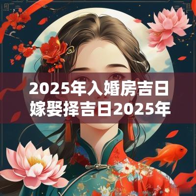 2025年入婚房吉日 嫁娶择吉日2025年