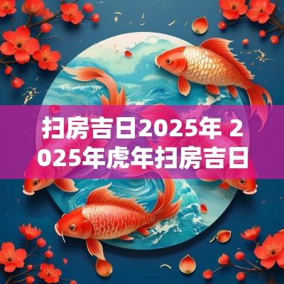 扫房吉日2025年 2025年蛇年扫房吉日