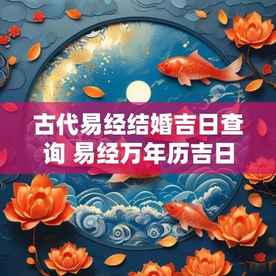 古代易经结婚吉日查询 易经万年历吉日查询