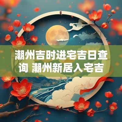 潮州吉时进宅吉日查询 潮州新居入宅吉日查询