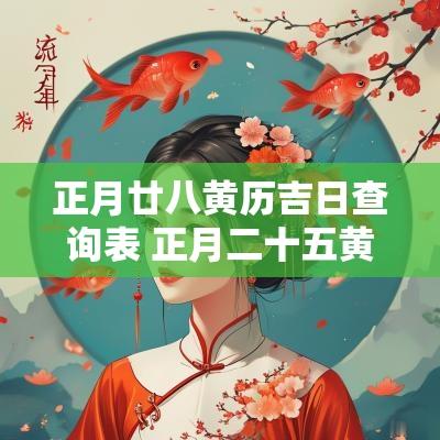 正月廿八黄历吉日查询表 正月二十五黄历吉日查询