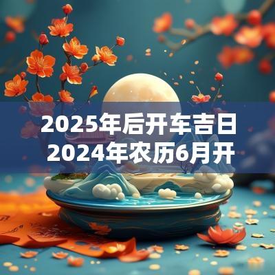 2025年后开车吉日 2025年农历6月开车出行吉日