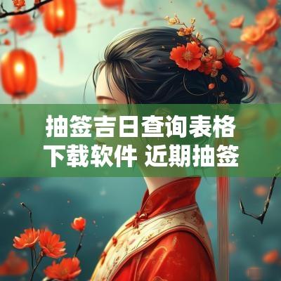 抽签吉日查询表格下载软件 近期抽签选房吉日查询