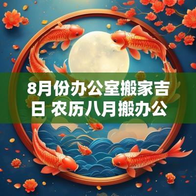 8月份办公室搬家吉日 农历八月搬办公室吉日有哪些天