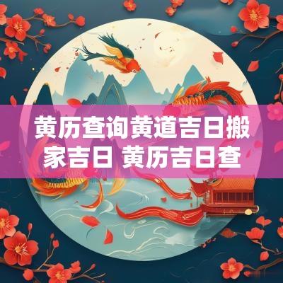 黄历查询黄道吉日搬家吉日 黄历吉日查询农历2025搬家